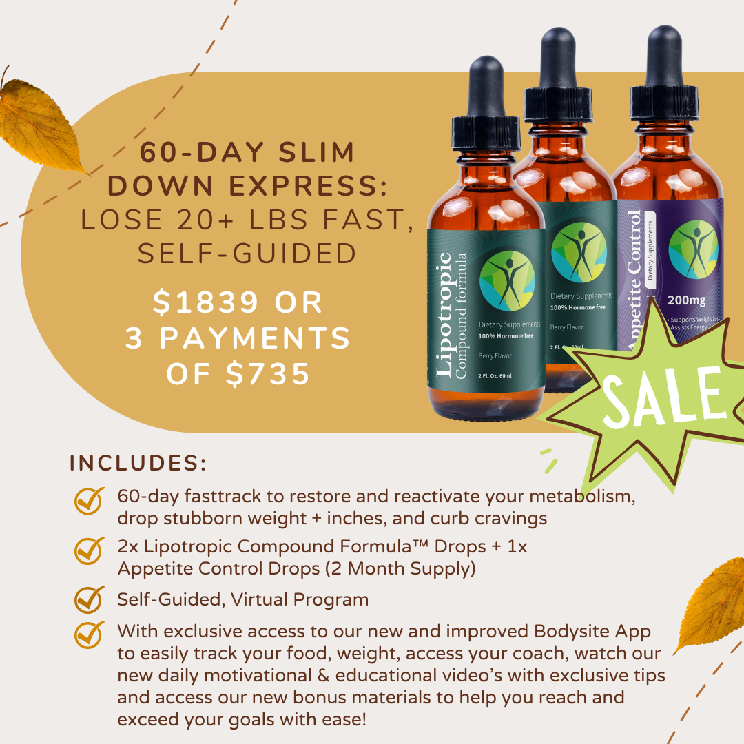60-DAY SLIM DOWN EXPRESS: LOSE 20+ LBS FAST, SELF-GUIDED